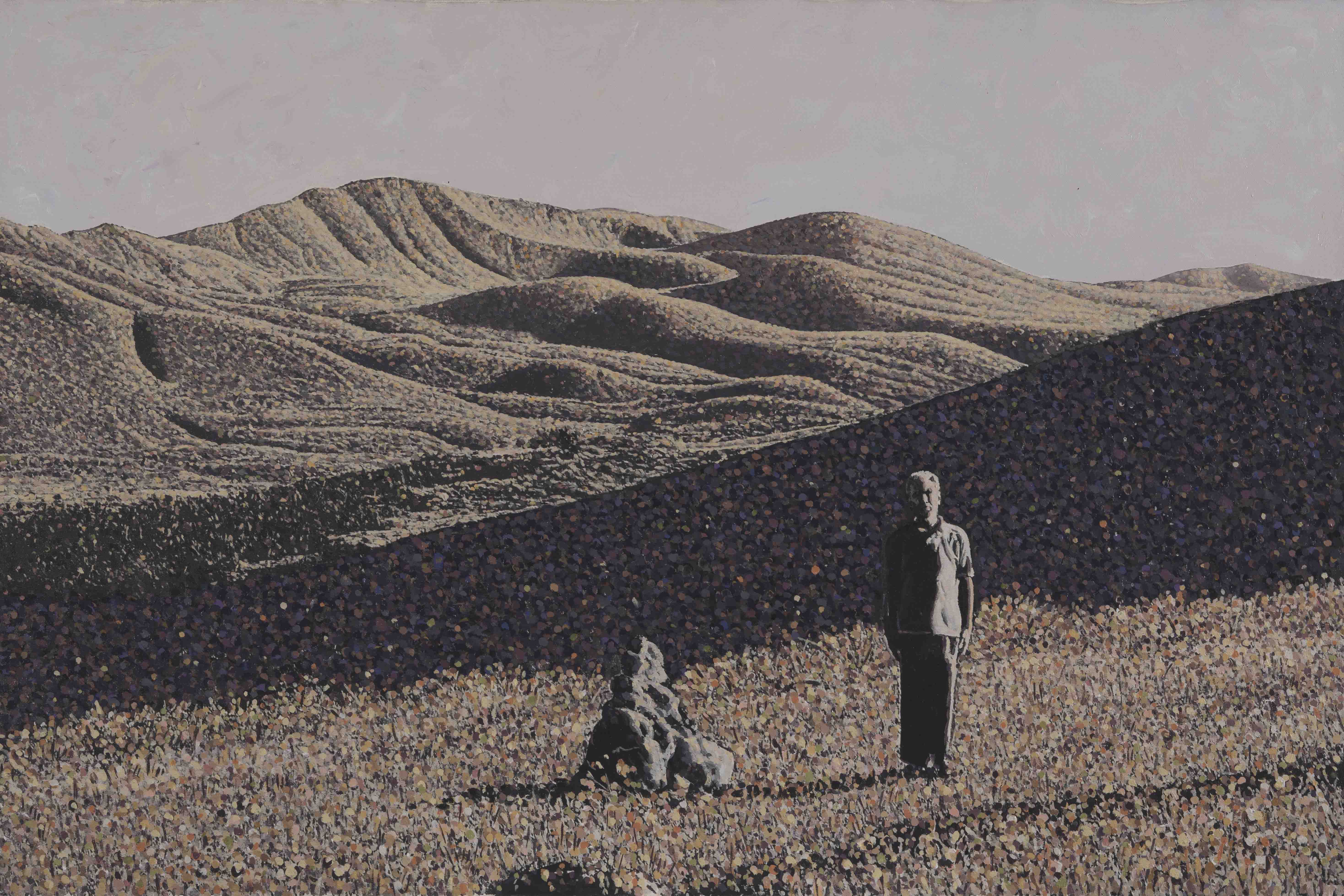 Otoportre-2, tuval üzeri akril boya, 80x120 cm,